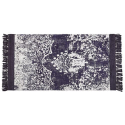 Viscose Area Rug 80 x 150 cm Violet and White AKARSU