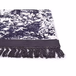 Viscose Area Rug 80 x 150 cm Violet and White AKARSU