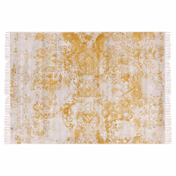 Vintage Area Rug 160 x 230 cm Yellow and Beige BOYALI