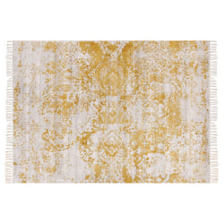 Vintage Area Rug 160 x 230 cm Yellow and Beige BOYALI
