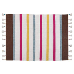 Cotton Area Rug 140 x 200 cm Multicolour HISARLI