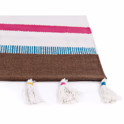 Cotton Area Rug 140 x 200 cm Multicolour HISARLI