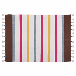 Cotton Area Rug 160 x 230 cm Multicolour HISARLI