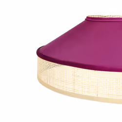Rattan Pendant Lamp Pink and Natural BATALI - Additional view 5