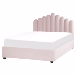 Ottoman Bed Velvet VINCENNES 160 x 200 cm (EU King Size) Pastel Pink - Additional view 4