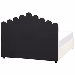 Ottoman Bed Velvet VINCENNES 160 x 200 cm (EU King Size) Off-White - Additional view 5