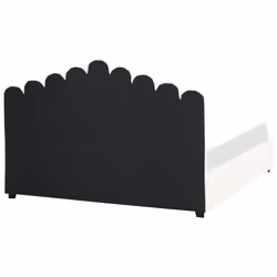 Ottoman Bed Velvet VINCENNES 180 x 200 cm (EU Super King) Off-White - Additional view 4