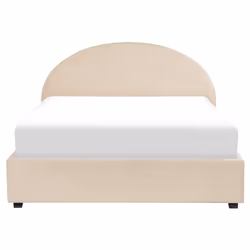 Ottoman Bed Boucle VAUCLUSE 160 x 200 cm (EU King Size) Beige