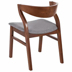 Set of 2 Dining Chairs MAROA Wood Light Grey