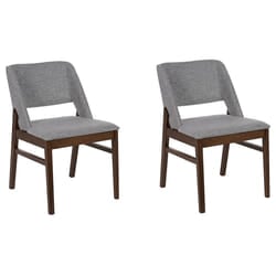 Set of 2 Dining Chairs BELLA Light Grey