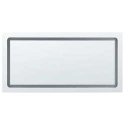 LED Bathroom Mirror BENOUVILLE 120 cm 60 cm Silver