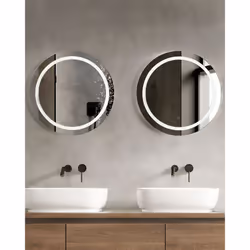 LED Bathroom Mirror COURSEULLES 79 cm 79 cm Silver