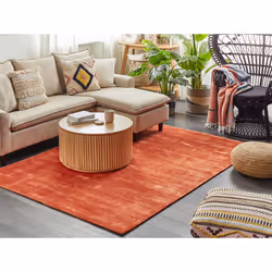 Viscose Area Rug 160 x 230 cm Orange GESI II