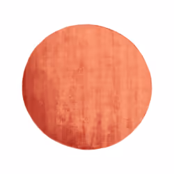 Round Viscose Area Rug 140 cm Orange GESI II