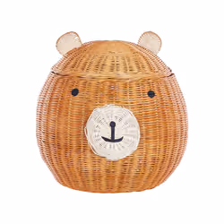 Rattan Bear Basket Natural HIMBA