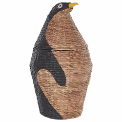 Water Hyacinth Wicker Penguin Basket Natural HADZABE
