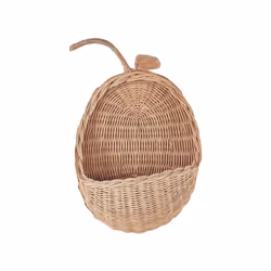 Rattan Apple Wall Bakset Natural MAKONDE