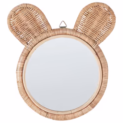 Wall Mirror 33 cm Natural ASHANTI