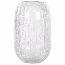 Flower Vase KYRAKALI Glass 28 cm Transparent