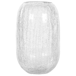 Flower Vase KYRAKALI Glass 28 cm Transparent