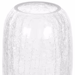 Flower Vase KYRAKALI Glass 28 cm Transparent