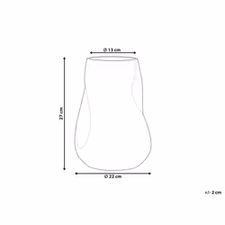 Flower Vase IMEROS Glass 27 cm Golden Brown