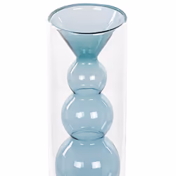 Flower Vase KALOCHI Glass 27 cm Turquoise