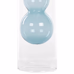 Flower Vase KALOCHI Glass 27 cm Turquoise