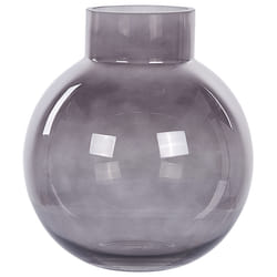 Flower Vase POLYDROSOS Glass 22 cm Grey