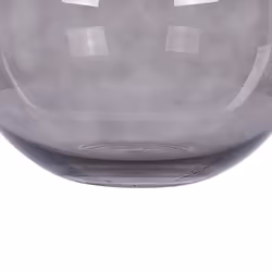 Flower Vase POLYDROSOS Glass 22 cm Grey