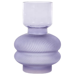 Flower Vase RODIA Glass 24 cm Violet