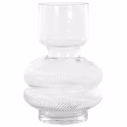 Flower Vase RODIA Glass 24 cm Transparent
