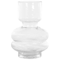 Flower Vase RODIA Glass 24 cm Transparent