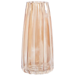 Flower Vase OKTONIA Glass 22 cm Orange