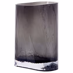 Flower Vase MITATA Glass 20 cm Grey