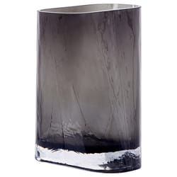 Flower Vase MITATA Glass 20 cm Grey
