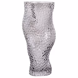 Flower Vase DYTIKO Glass 31 cm Grey