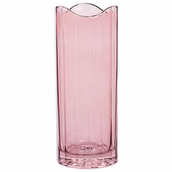 Flower Vase PERDIKI Glass 30 cm Pink