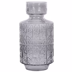 Flower Vase DIKELLA Glass 33 cm Grey