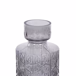 Flower Vase DIKELLA Glass 33 cm Grey