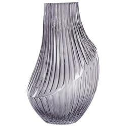 Flower Vase MYRSINA Glass 36 cm Grey