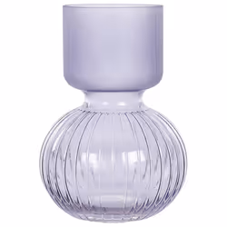 Flower Vase THETIDIO Glass 26 cm Violet