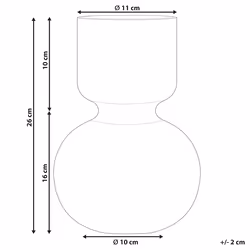 Flower Vase THETIDIO Glass 26 cm Violet
