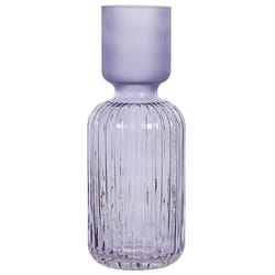 Flower Vase TRAGANA Glass 31 cm Violet