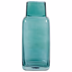 Flower Vase MERBAKA Glass 26 cm Emerald Green