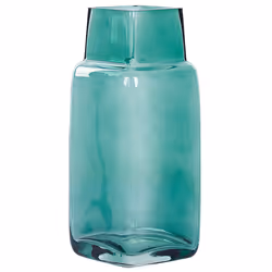 Flower Vase MERBAKA Glass 26 cm Emerald Green