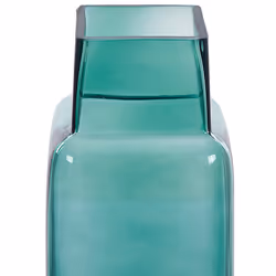 Flower Vase MERBAKA Glass 26 cm Emerald Green