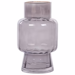 Flower Vase MEGALO Glass 26 cm Grey