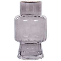 Flower Vase MEGALO Glass 26 cm Grey
