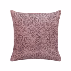 Set of 2 Velvet Cushions Floral Motif 45 x 45 cm Pink ROMNEYA